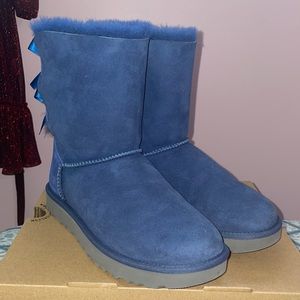 UGG Bailey Bow Boots Blue